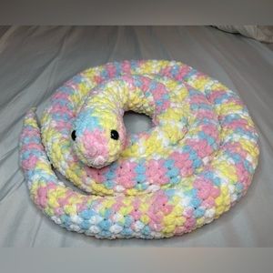 Stuffed snake. Crochet snake. Toy snake. Stuffed animal. Stuffed toy. Plush.